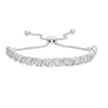 0.95 CT. T.W. Diamond Cascading Bolo Bracelet in 10K Gold
