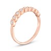 Thumbnail Image 3 of 0.18 CT. T.W. Diamond Cascading Vintage-Style Anniversary Band in 10K Rose Gold