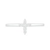Thumbnail Image 3 of 0.115 CT. T.W. Diamond Cross Ring in 14K White Gold