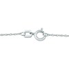 Thumbnail Image 3 of Sideways Emerald-Cut Swiss Blue Topaz and White Lab-Created Sapphire Octagonal Frame Necklace in Sterling Silver