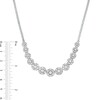 Thumbnail Image 3 of 3.00 CT. T.W. Diamond Frame Line Necklace in 10K White Gold