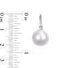 Thumbnail Image 3 of 9.0-10.0mm South Sea Cultured Pearl and 0.10 CT. T.W. Diamond Drop Earrings in 14K White Gold