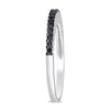Thumbnail Image 3 of 0.18 CT. T.W. Black Diamond Band in Sterling Silver
