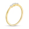 Thumbnail Image 2 of 0.115 CT. T.W. Diamond Three Stone Promise Ring in 14K Gold