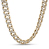 Thumbnail Image 1 of Men's 6.00 CT. T.W. Diamond Cuban Link Chain Necklace in 10K Gold - 22"