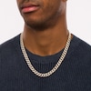 Thumbnail Image 2 of Men's 6.00 CT. T.W. Diamond Cuban Link Chain Necklace in 10K Gold - 22"