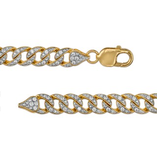Men's 6.00 CT. T.W. Diamond Cuban Link Chain Necklace in 10K Gold - 22"