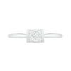 Thumbnail Image 2 of 0.145 CT. T.W. Composite Diamond Square Promise Ring in 14K White Gold