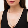 Thumbnail Image 2 of 1.98 CT. T.W. Diamond Duos Cascading Tennis-Style Necklace in Sterling Silver - 24"