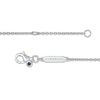 Thumbnail Image 2 of Child's Vera Wang Love Collection White Topaz Cross Bracelet in Sterling Silver - 6.0"