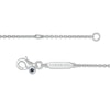 Thumbnail Image 3 of Child's Vera Wang Love Collection White Topaz Cross Bracelet in Sterling Silver - 6.0"