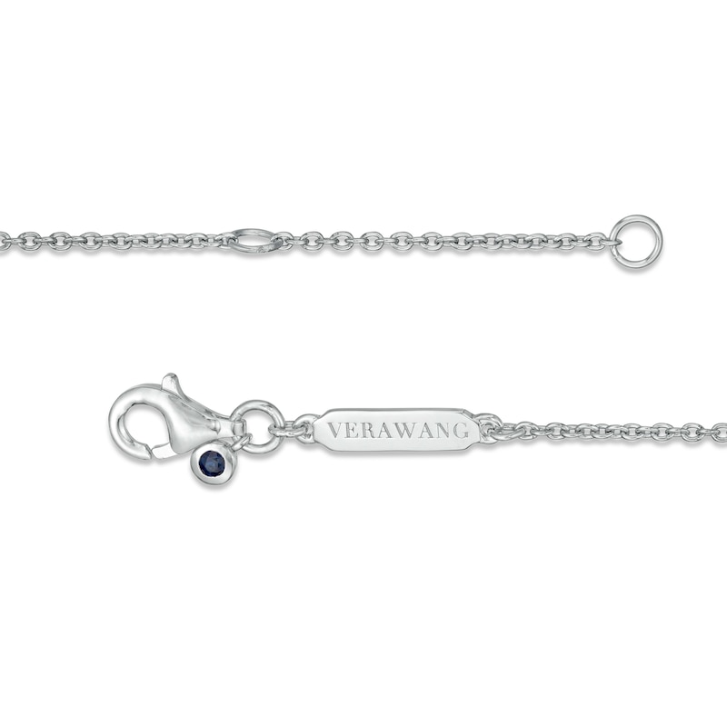 Child's Vera Wang Love Collection White Topaz Cross Bracelet in Sterling Silver - 6.0"