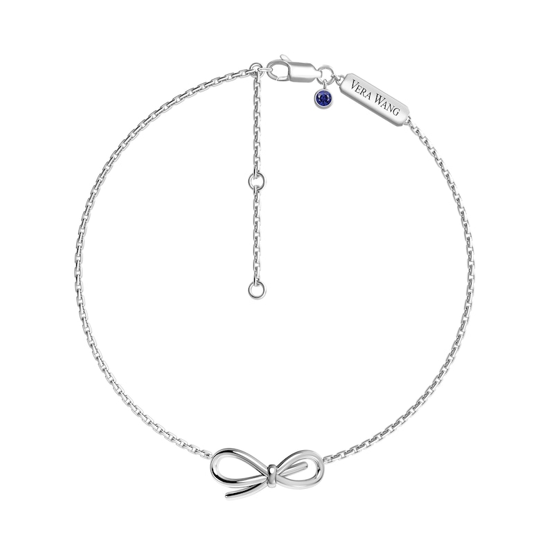 Main Image 1 of Vera Wang Love Collection Bow Bracelet in Sterling Silver - 7.5"
