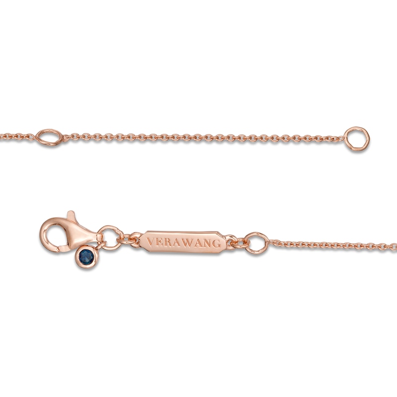 Main Image 3 of Vera Wang Love Collection Wedding Party Gifts Interlocking Circles Necklace in 14K Rose Gold Vermeil