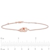 Thumbnail Image 4 of Vera Wang Love Collection Wedding Party Gifts Interlocking Circles Bracelet in 14K Rose Gold Vermeil - 7.5"