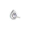 Thumbnail Image 3 of Vera Wang Love Collection Pear-Shaped Amethyst Wedding Party Gifts Stud Earrings in Sterling Silver