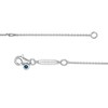 Thumbnail Image 3 of Vera Wang Love Collection Sideways London Blue Topaz Wedding Party Gifts Necklace in Sterling Silver