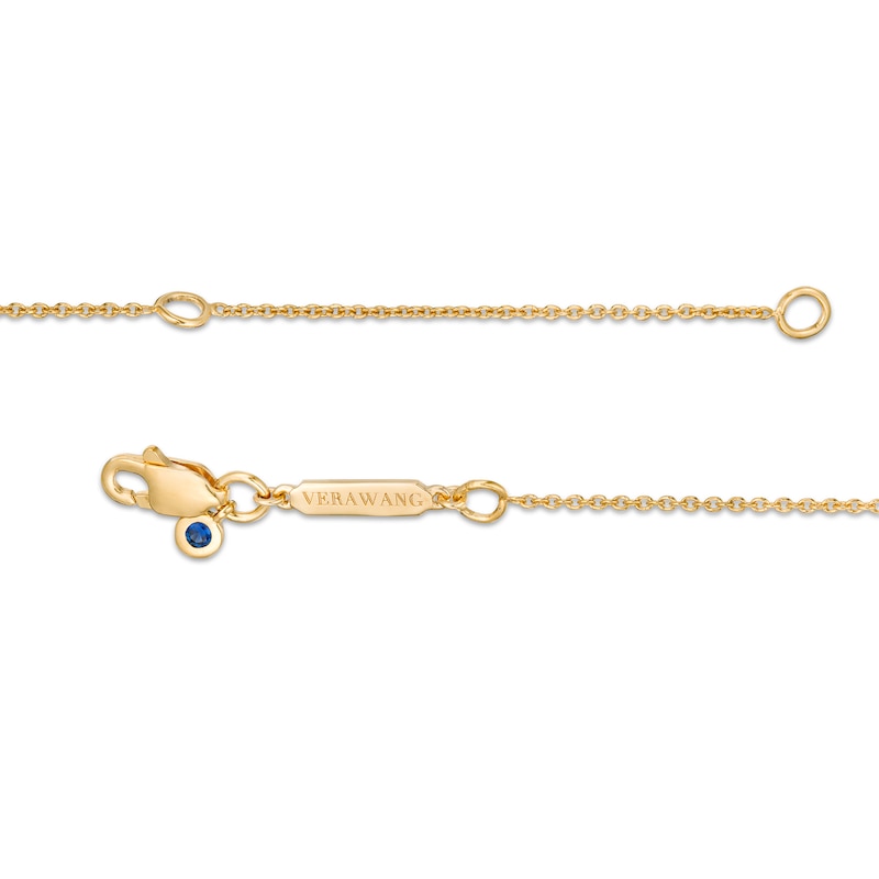 Main Image 3 of Vera Wang Love Collection Sideways Prasiolite Wedding Party Gifts Necklace in 14K Gold Vermeil