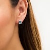Thumbnail Image 2 of Vera Wang Love Collection Wedding Party Gifts London Blue Topaz Stud Earrings in Sterling Silver