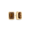 Vera Wang Love Collection Wedding Party Gifts Smoky Quartz Stud Earrings in 14K Gold Vermeil