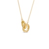Thumbnail Image 0 of Vera Wang Love Collection Wedding Party Gifts Interlocking Circles Necklace in 14K Gold Vermeil