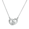 Thumbnail Image 1 of Vera Wang Love Collection Wedding Party Gifts Interlocking Circles Necklace in Sterling Silver