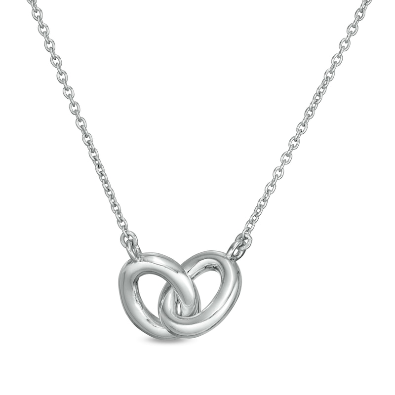 Main Image 1 of Vera Wang Love Collection Wedding Party Gifts Interlocking Circles Necklace in Sterling Silver