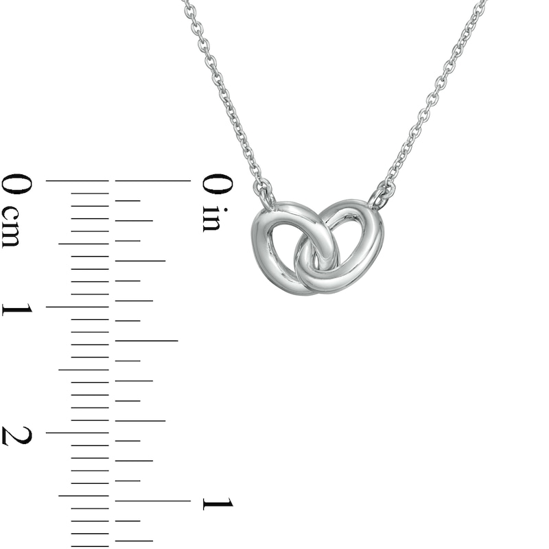 Vera Wang Love Collection Wedding Party Gifts Interlocking Circles Necklace in Sterling Silver