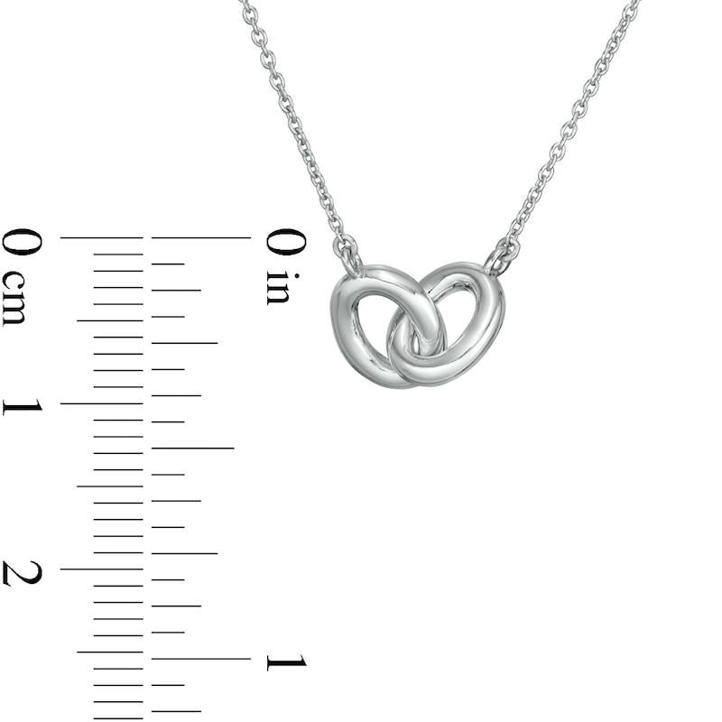 Main Image 4 of Vera Wang Love Collection Wedding Party Gifts Interlocking Circles Necklace in Sterling Silver