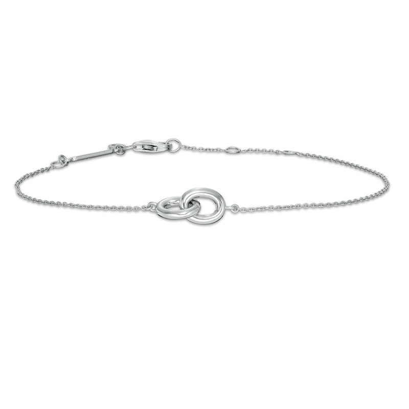 Vera Wang Love Collection Wedding Party Gifts Interlocking Circles Bracelet in Sterling Silver - 7.5"|Peoples Jewellers