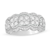 Thumbnail Image 0 of 0.95 CT. T.W. Composite Diamond Scallop Edge Ring in 10K White Gold