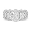 Thumbnail Image 3 of 0.95 CT. T.W. Composite Diamond Scallop Edge Ring in 10K White Gold
