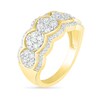 0.95 CT. T.W. Composite Diamond Scallop Edge Ring in 10K Gold