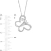 Unstoppable Love™ Diamond Accent Tilted Butterfly Pendant in Sterling Silver