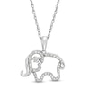 Thumbnail Image 0 of Unstoppable Love™ Diamond Accent Elephant Pendant in Sterling Silver