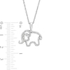 Thumbnail Image 2 of Unstoppable Love™ Diamond Accent Elephant Pendant in Sterling Silver