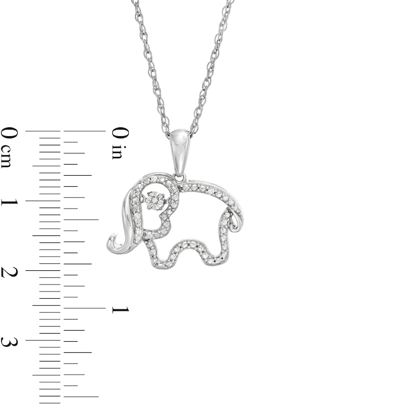 Unstoppable Love™ Diamond Accent Elephant Pendant in Sterling Silver