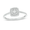 Thumbnail Image 0 of 0.12 CT. T.W. Composite Diamond Cushion Frame Promise Ring in Sterling Silver