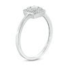 Thumbnail Image 2 of 0.12 CT. T.W. Composite Diamond Cushion Frame Promise Ring in Sterling Silver
