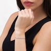 Thumbnail Image 2 of 0.09 CT. T.W. Diamond Vintage-Style Infinity Bolo Bracelet in Sterling Silver - 9.5"