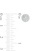 Thumbnail Image 3 of 0.23 CT. T.W. Multi-Diamond Frame Stud Earrings in Sterling Silver