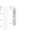 Thumbnail Image 3 of 0.23 CT. T.W. Diamond Hoop Earrings in Sterling Silver