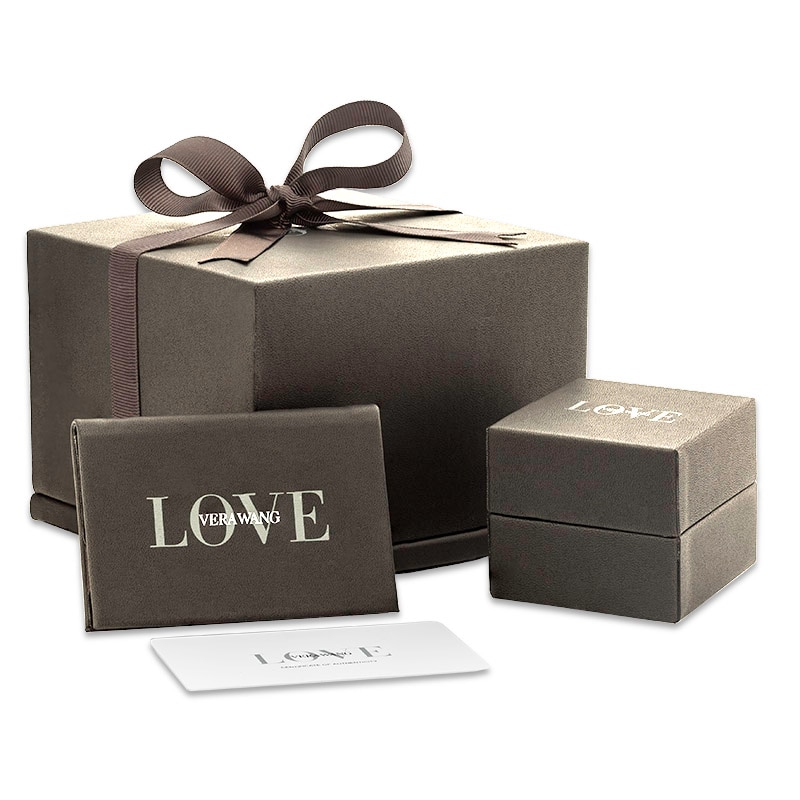 Main Image 4 of Vera Wang Love Collection Wedding Party Gifts Pearl Triple Drop Earrings in Sterling Silver