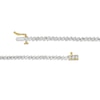 Thumbnail Image 4 of 0.29 CT. T.W. Diamond Tennis Bracelet in Sterling Silver with 14K Gold Plate - 7.25"