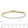 Thumbnail Image 5 of 0.29 CT. T.W. Diamond Tennis Bracelet in Sterling Silver with 14K Gold Plate - 7.25"