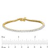 Thumbnail Image 4 of 0.29 CT. T.W. Diamond Tennis Bracelet in Sterling Silver with 14K Gold Plate - 7.25"