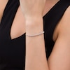 Thumbnail Image 2 of 0.45 CT. T.W. Diamond Bolo Bracelet in Sterling Silver - 9.5"