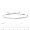 Thumbnail Image 3 of 0.45 CT. T.W. Diamond Bolo Bracelet in Sterling Silver - 9.5"