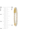 Thumbnail Image 2 of Marilyn Monroe™ Collection 0.95 CT. T.W. Journey Diamond Inside-Out Hoop Earrings in 10K Gold