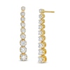 Thumbnail Image 1 of Marilyn Monroe™ Collection 0.70 CT. T.W. Journey Diamond Drop Earrings in 10K Gold